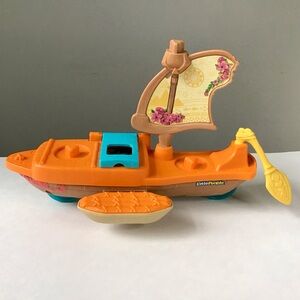 Fisher Price Little People Disney Princess Moana Canoe Boat Toddler Toy 2022
